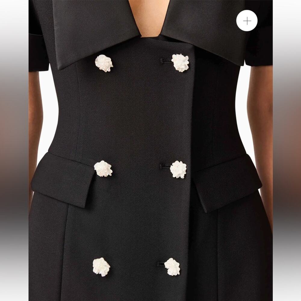 elliatt ruby black short sleeve collared button f… - image 4